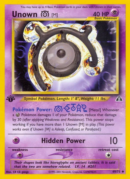 Unown M card image