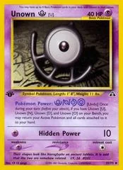 Unown U card image