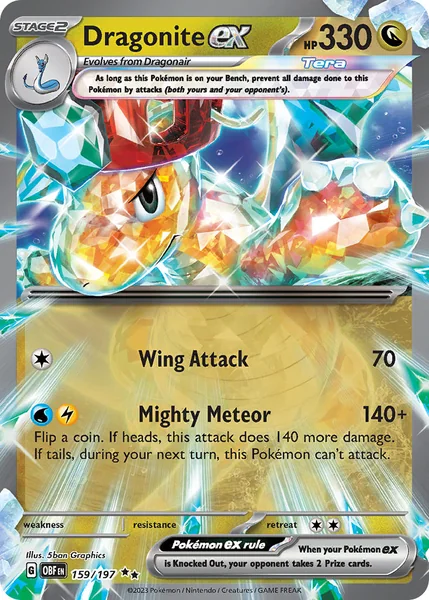 Dragonite ex card image