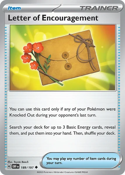 Letter of Encouragement card image