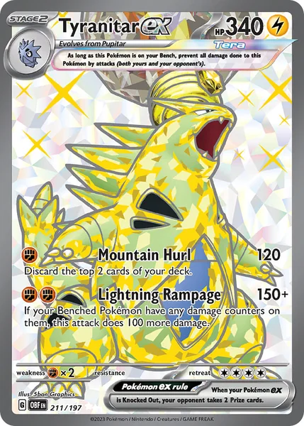 Tyranitar ex card image