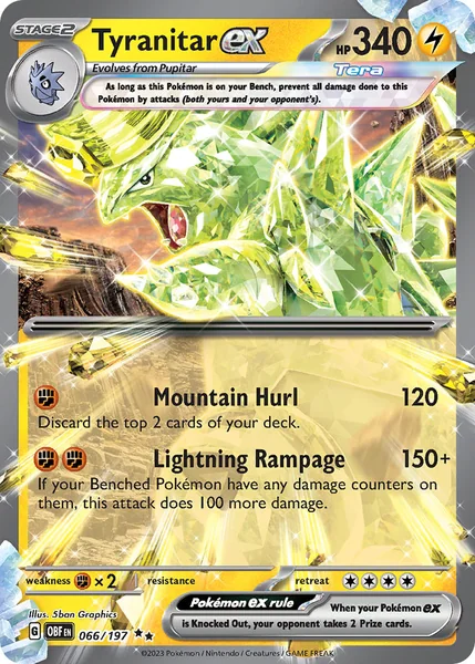 Tyranitar ex card image