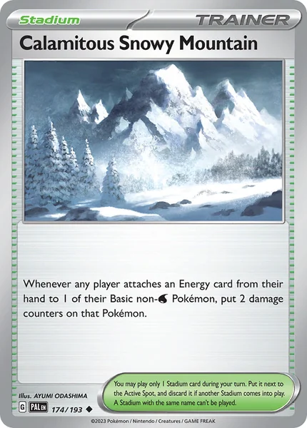 Calamitous Snowy Mountain card image
