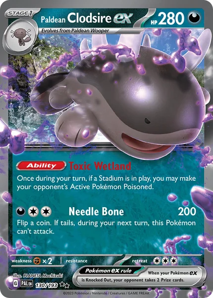 Paldean Clodsire ex card image