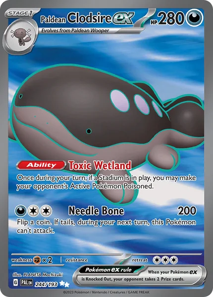 Paldean Clodsire ex card image