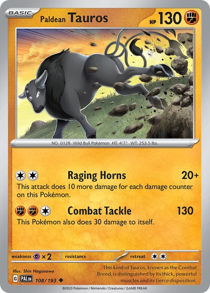 Paldean Tauros card image