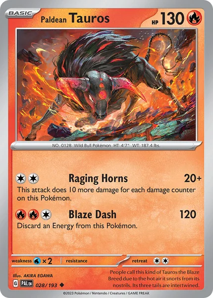Paldean Tauros card image