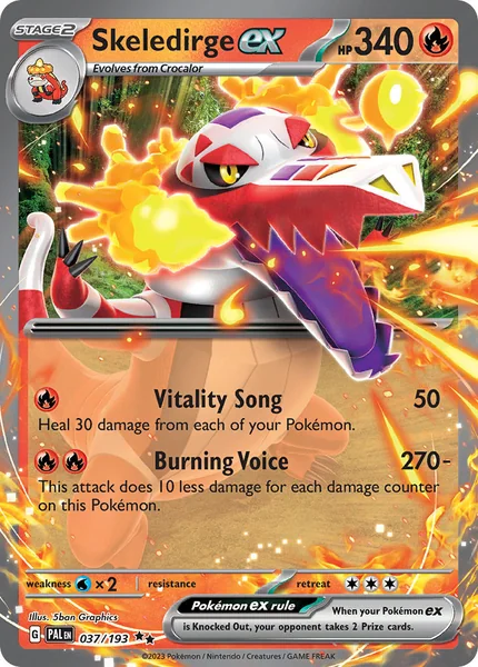 Skeledirge ex card image