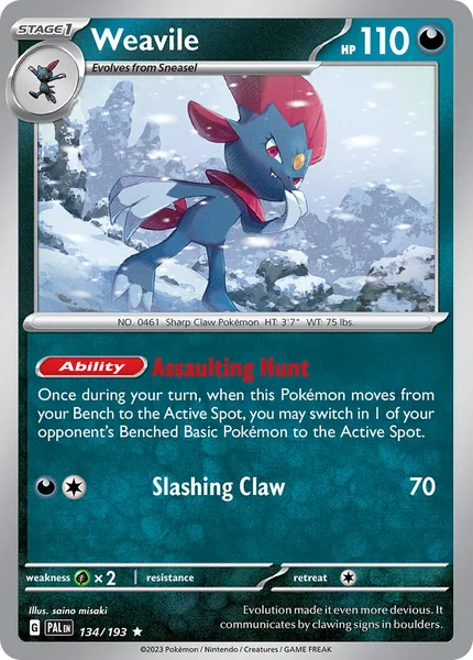Weavile card image
