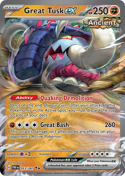 Great Tusk ex card image