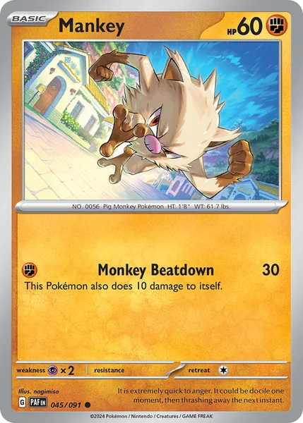 Mankey card image