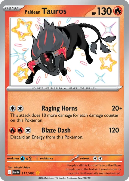 Paldean Tauros card image