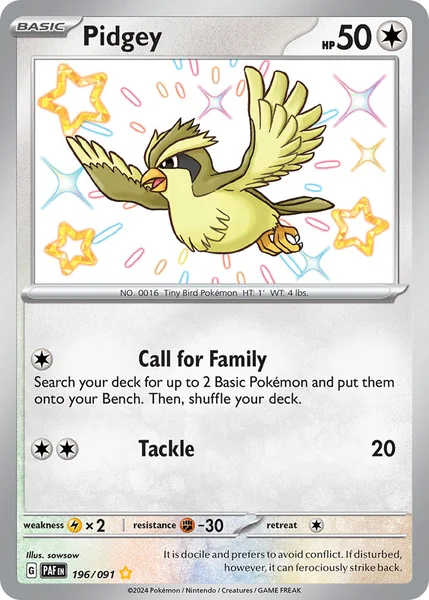 Pidgey card image