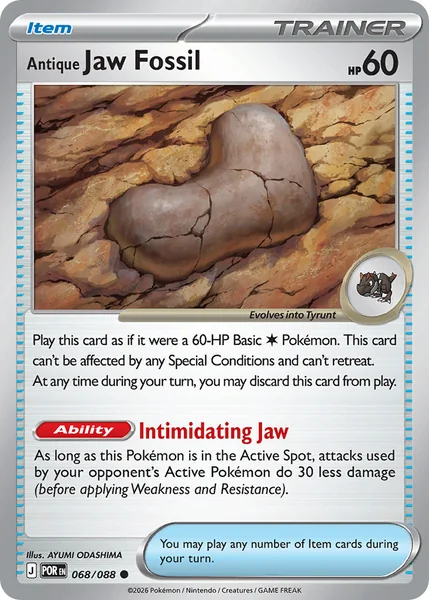 Antique Jaw Fossil card image