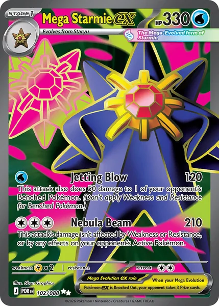 Mega Starmie ex card image