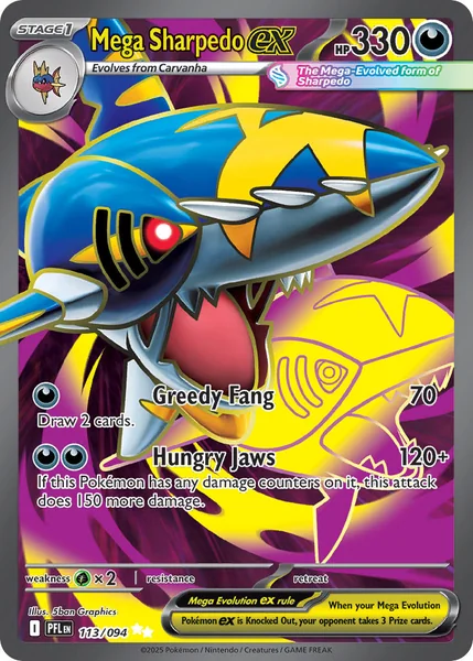 Mega Sharpedo ex card image