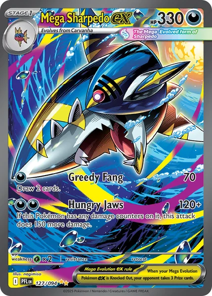 Mega Sharpedo ex card image