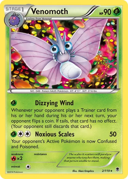 Venomoth card image