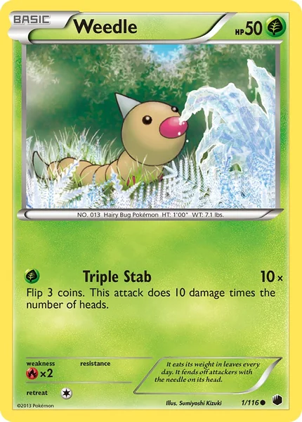 Weedle card image