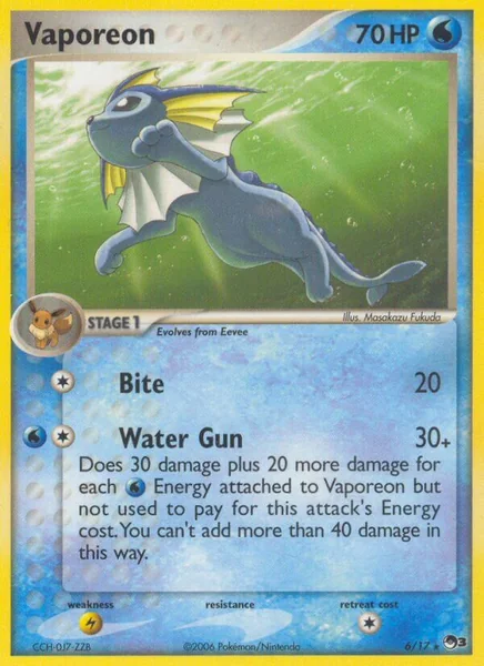 Vaporeon card image