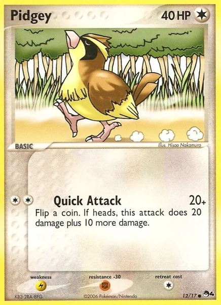 Pidgey card image