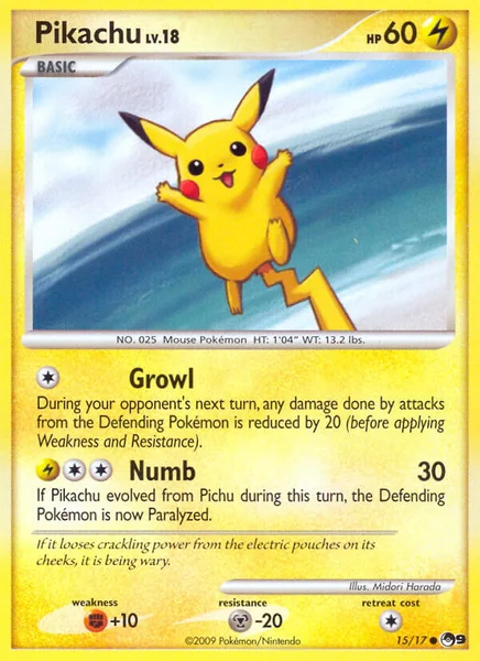 Pikachu card image
