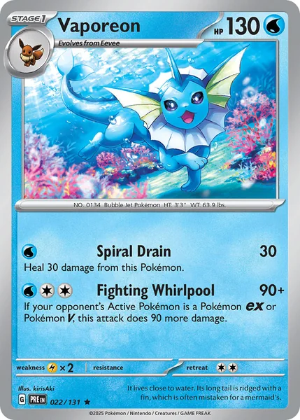 Vaporeon card image