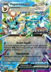 Vaporeon ex card image