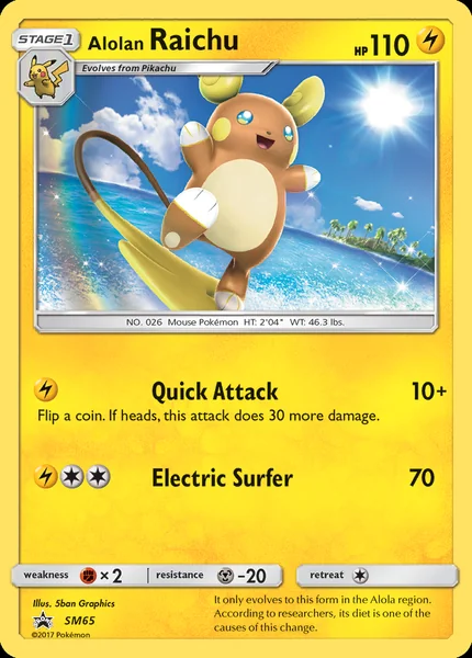 Alolan Raichu card image