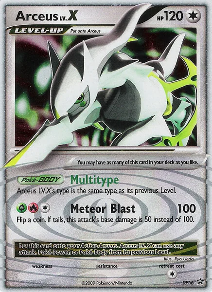Arceus LV.X card image