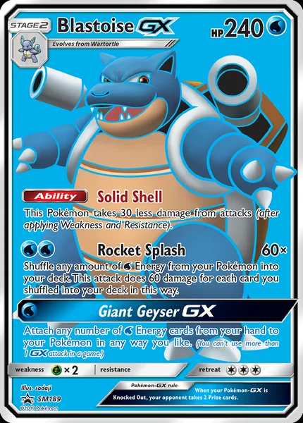 Blastoise GX card image