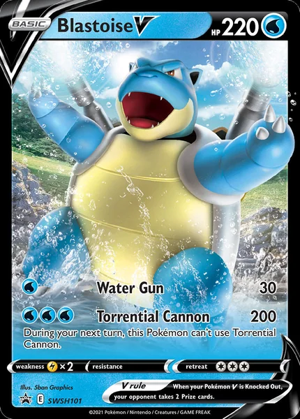 Blastoise V card image