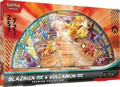 Blaziken Ex & Volcanion Ex Premium Collection card image