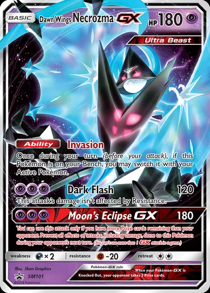 Dawn Wings Necrozma GX card image