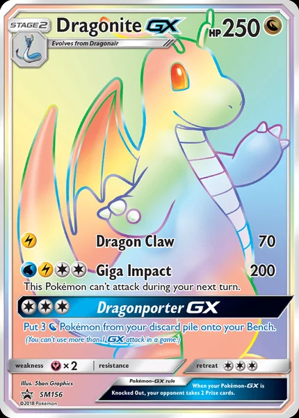 Dragonite GX card image