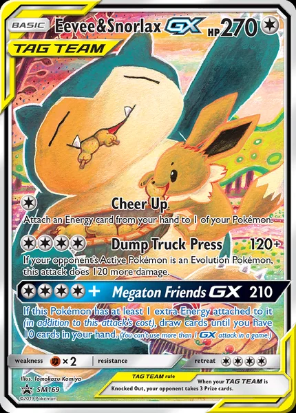Eevee & Snorlax GX card image