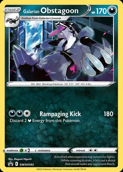 Galarian Obstagoon card image