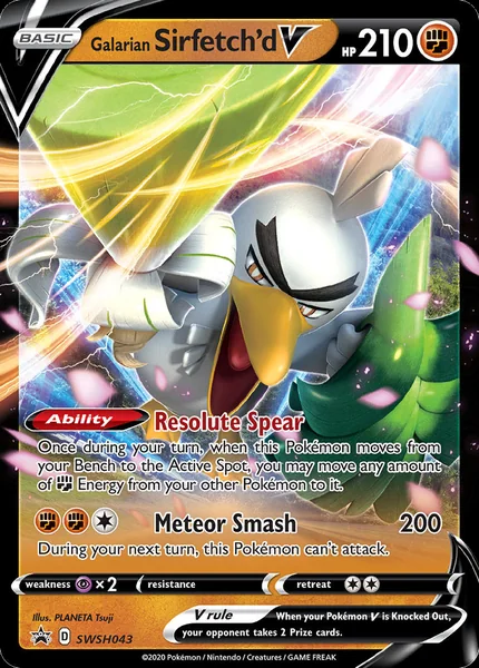 Galarian Sirfetch'd V card image