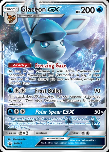 Glaceon GX card image