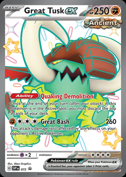 Great Tusk ex card image