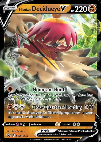 Hisuian Decidueye V card image