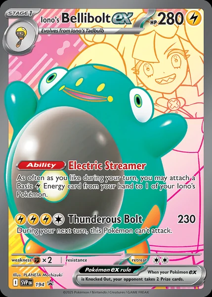 Iono's Bellibolt Ex card image
