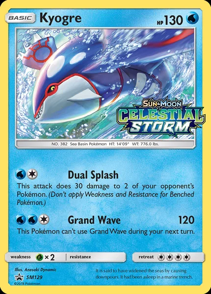 Kyogre card image