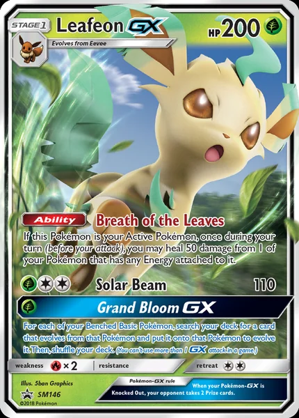 Leafeon GX card image