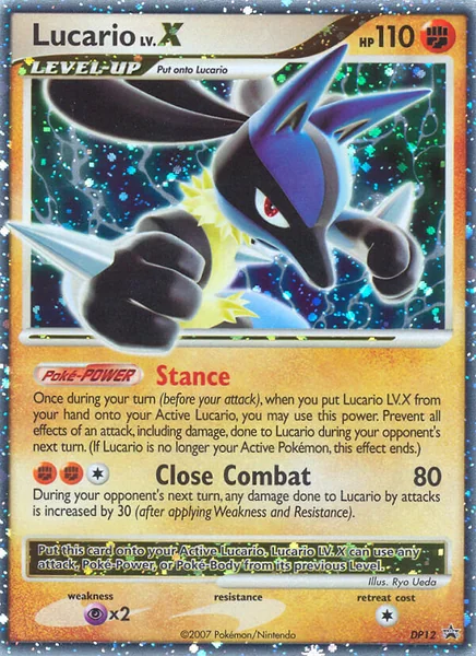Lucario LV.X card image
