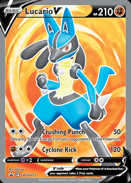Lucario V card image