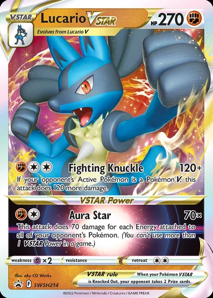 Lucario VStar card image