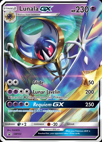 Lunala GX card image