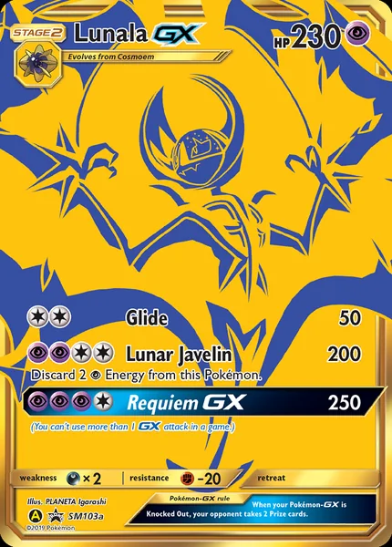 Lunala GX card image