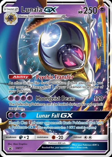 Lunala GX card image